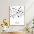 Utica New York City Map Poster - GroovyGrove