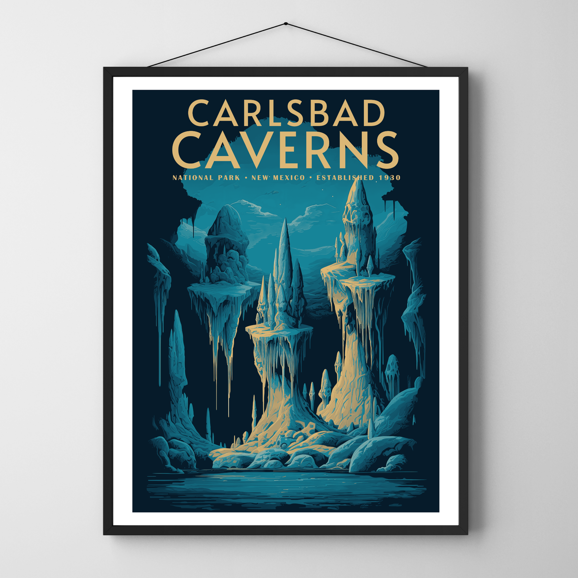 Carlsbad Caverns National Park Vintage Poster - GroovyGrove