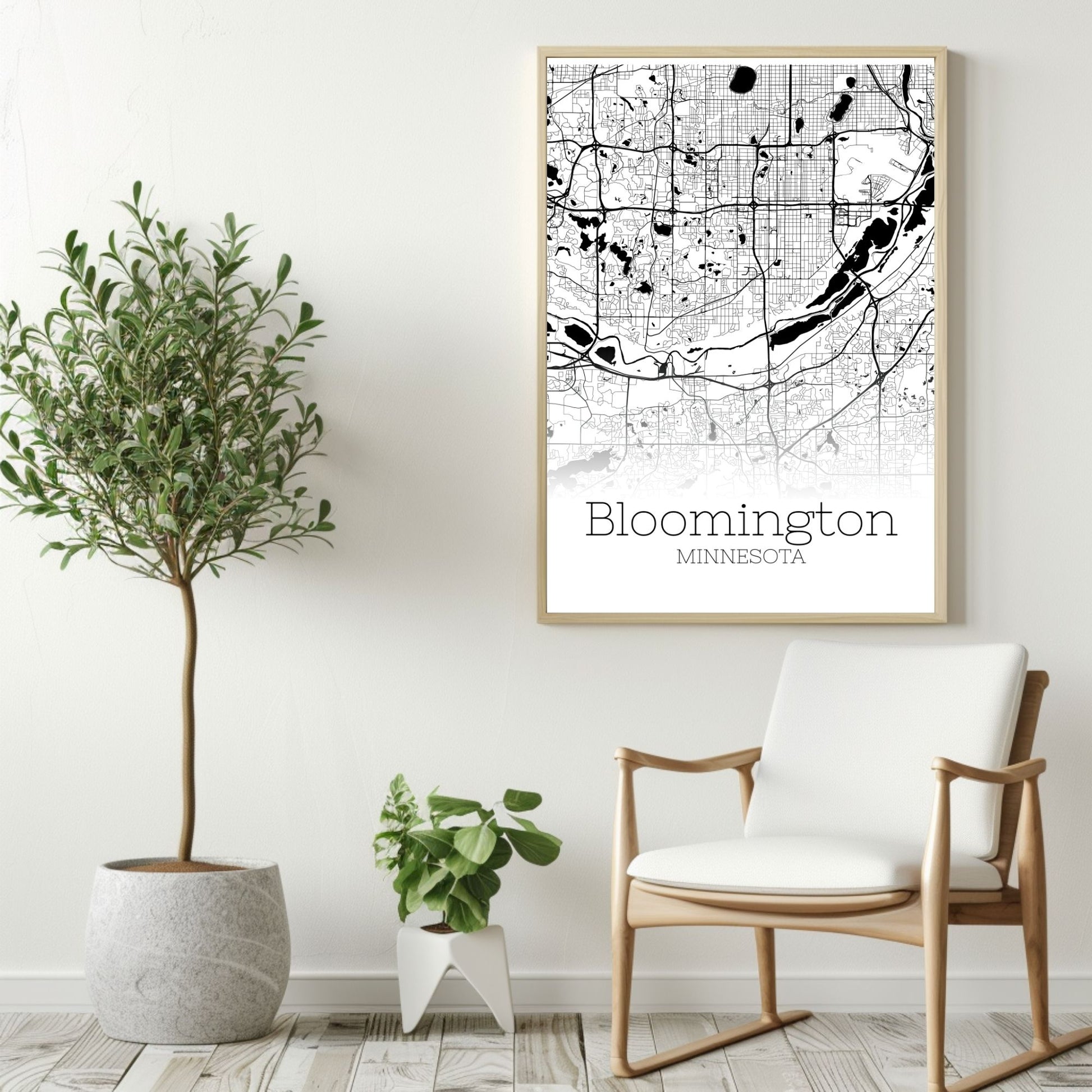 Bloomington Minnesota City Map Poster - GroovyGrove