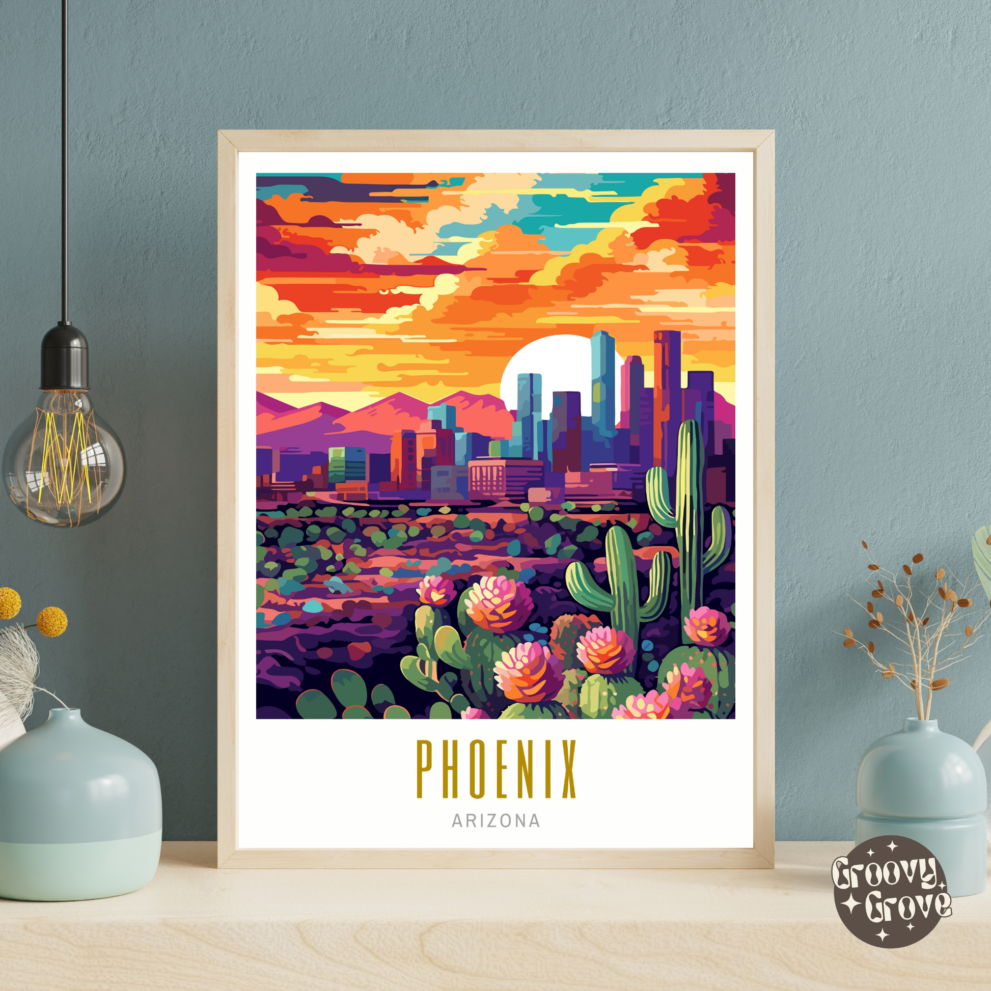 Phoenix Arizona Poster - GroovyGrove