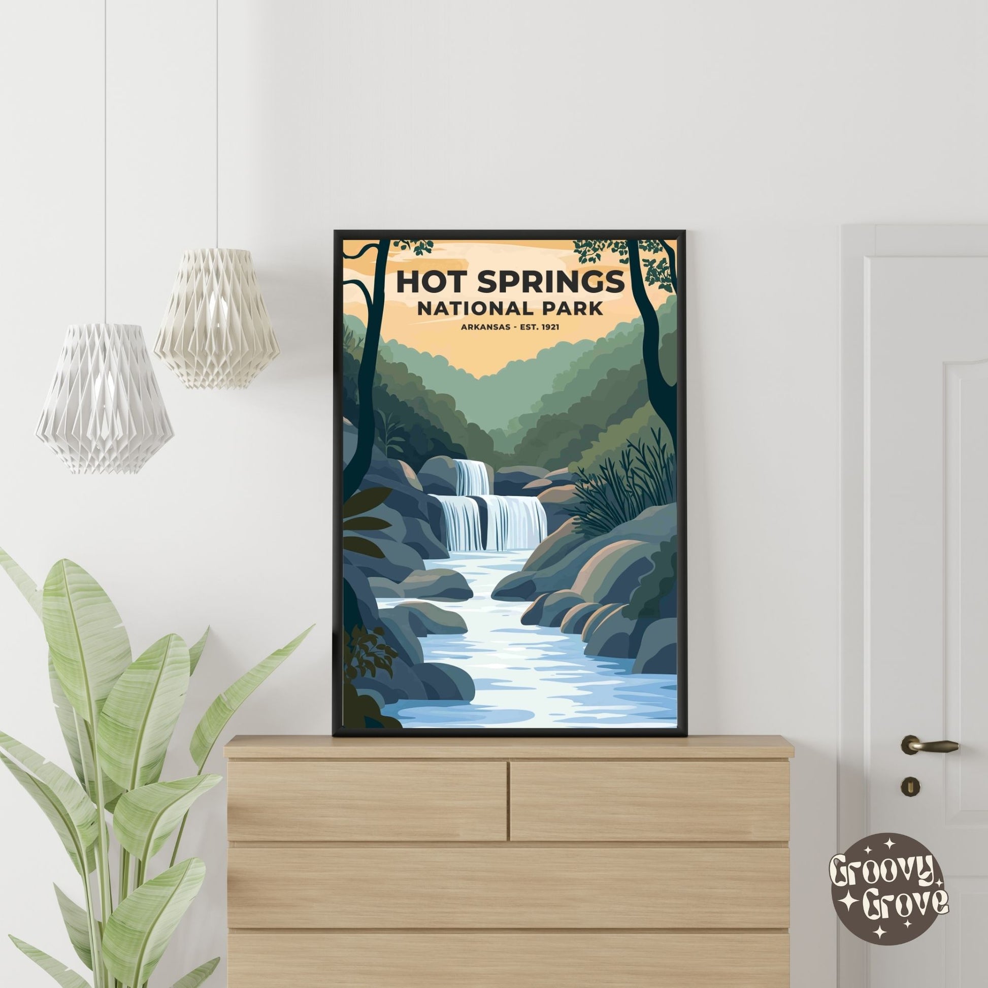 Hot Springs National Park Poster - GroovyGrove