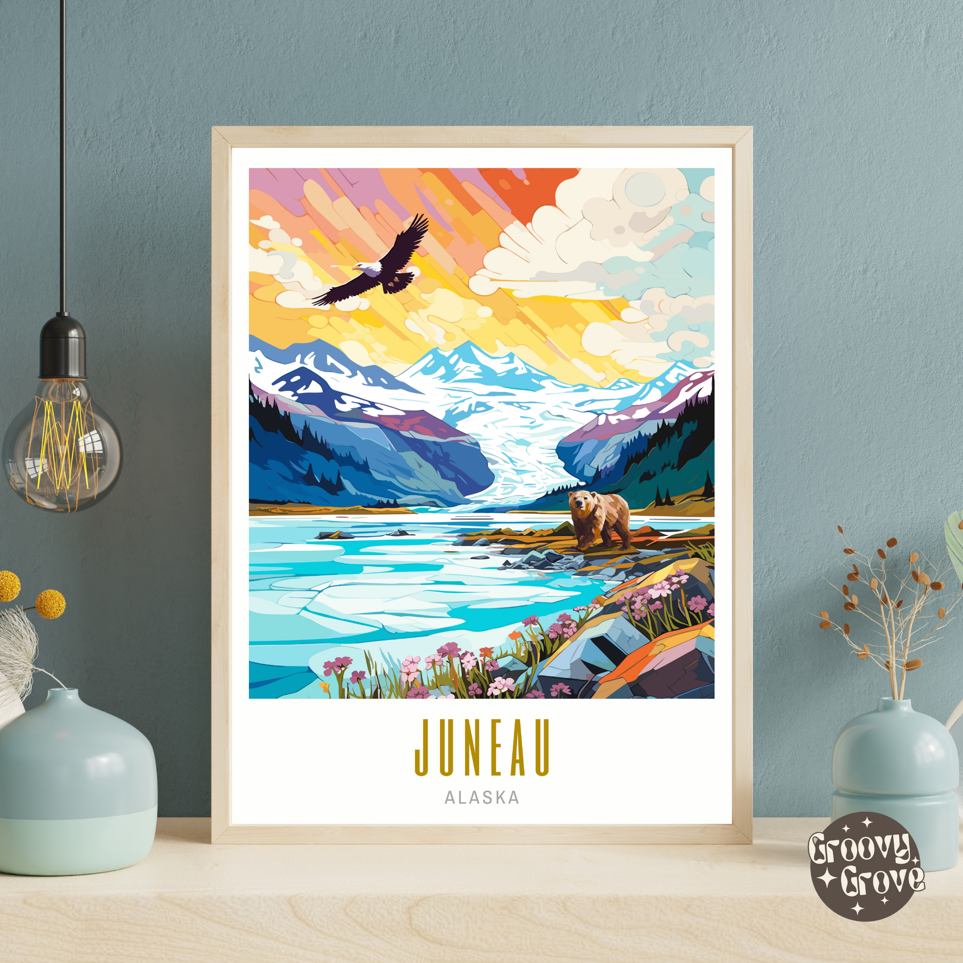 Juneau Alaska Poster - GroovyGrove