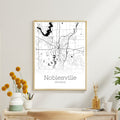 Noblesville Indiana City Map Poster - GroovyGrove