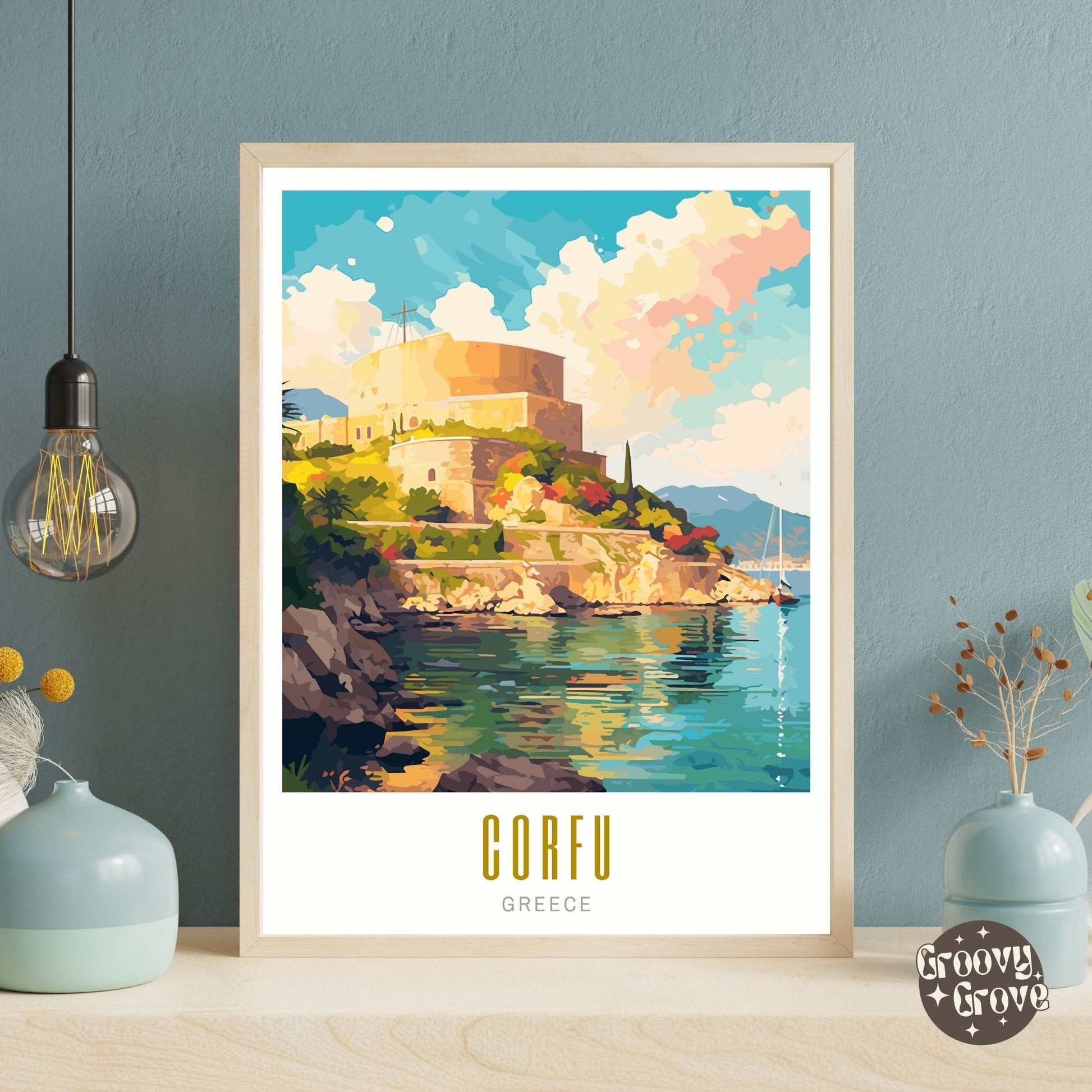 Corfu Greece Poster - GroovyGrove