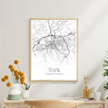 York Pennsylvania City Map Poster - GroovyGrove