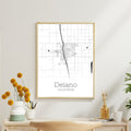 Delano California City Map Poster - GroovyGrove