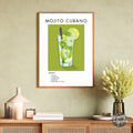 Mojito Cubano Retro Cocktail Poster - GroovyGrove