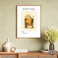 Rusty Nail Retro Cocktail Poster - GroovyGrove