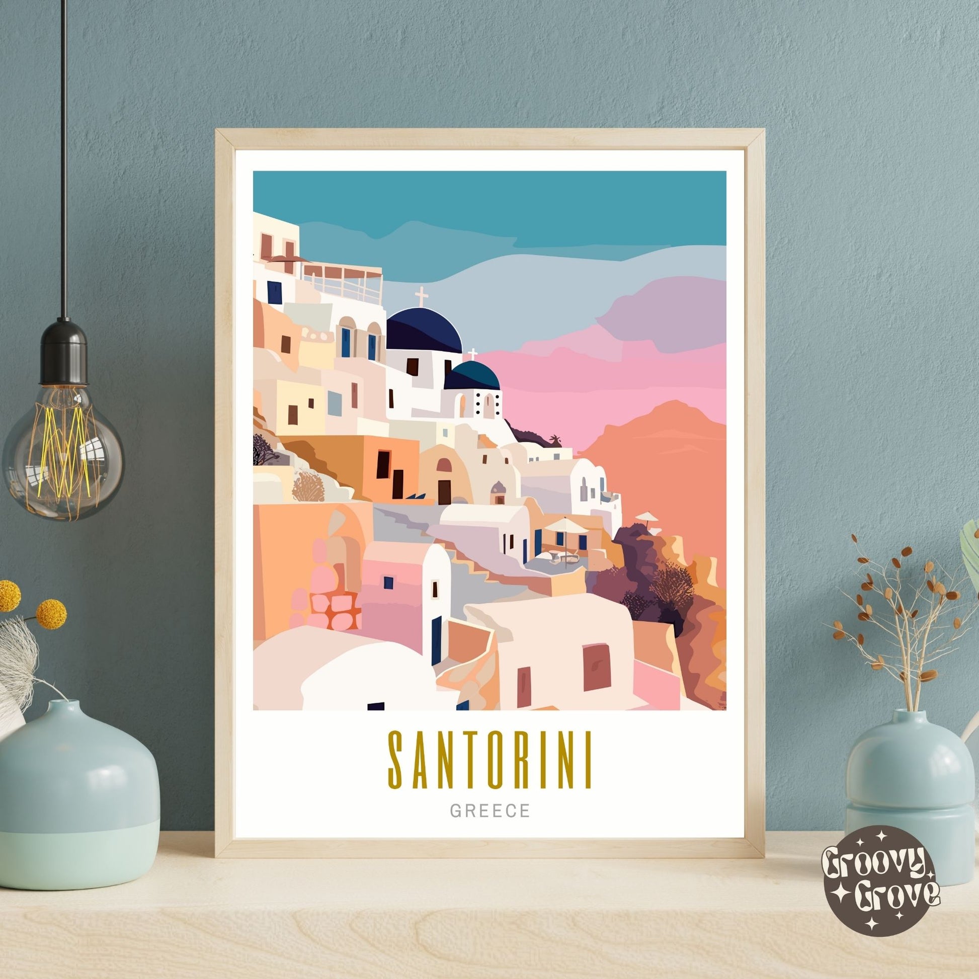 Santorini Greece Poster - GroovyGrove