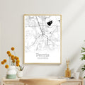 Perris California City Map Poster - GroovyGrove