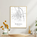 Kokomo Indiana City Map Poster - GroovyGrove