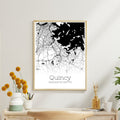 Quincy Massachusetts City Map Poster - GroovyGrove