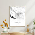 Nampa Idaho City Map Poster - GroovyGrove