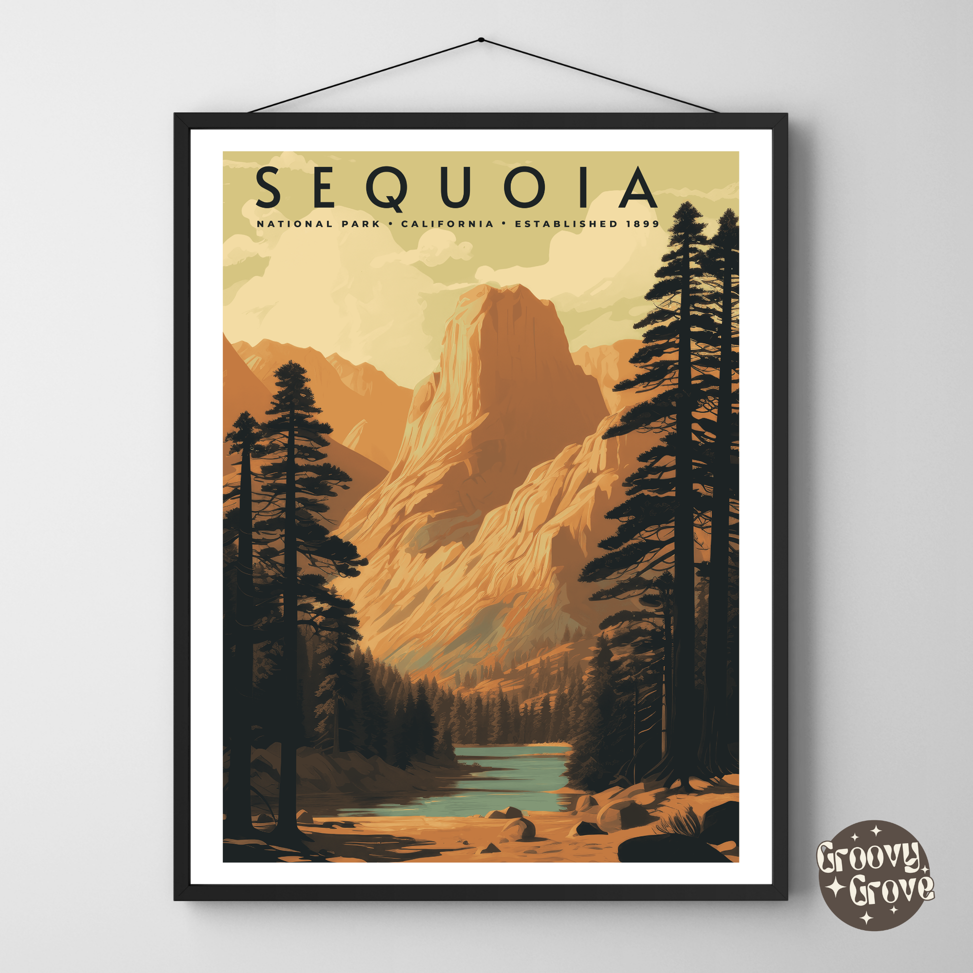 Sequoia National Park Vintage Poster - GroovyGrove