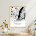 Hoboken New Jersey City Map Poster - GroovyGrove