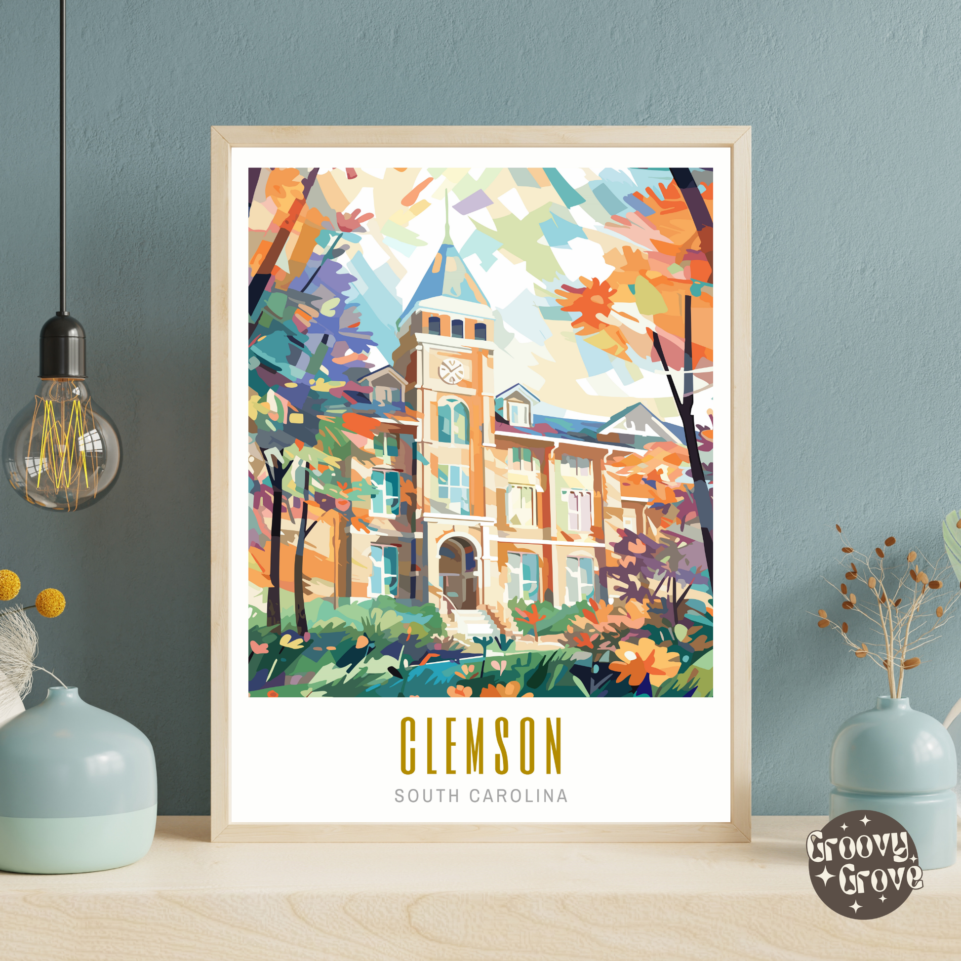 Clemson South Carolina Poster - GroovyGrove