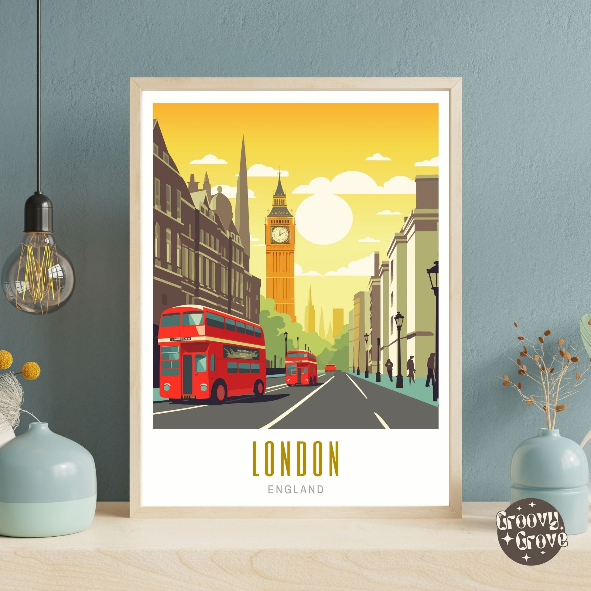 London England Poster - GroovyGrove