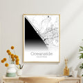 Oceanside California City Map Poster - GroovyGrove