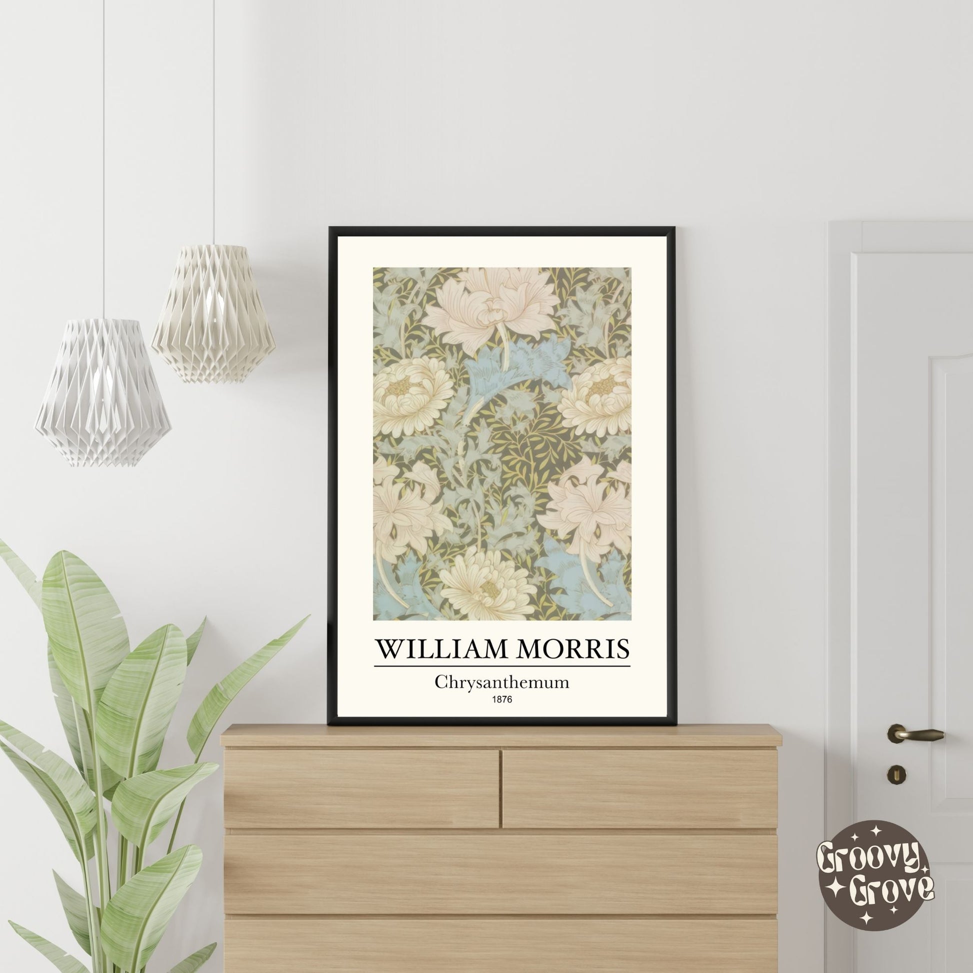 Chrysanthemum 1876 William Morris Poster - GroovyGrove