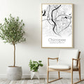 Chicopee Massachusetts City Map Poster - GroovyGrove