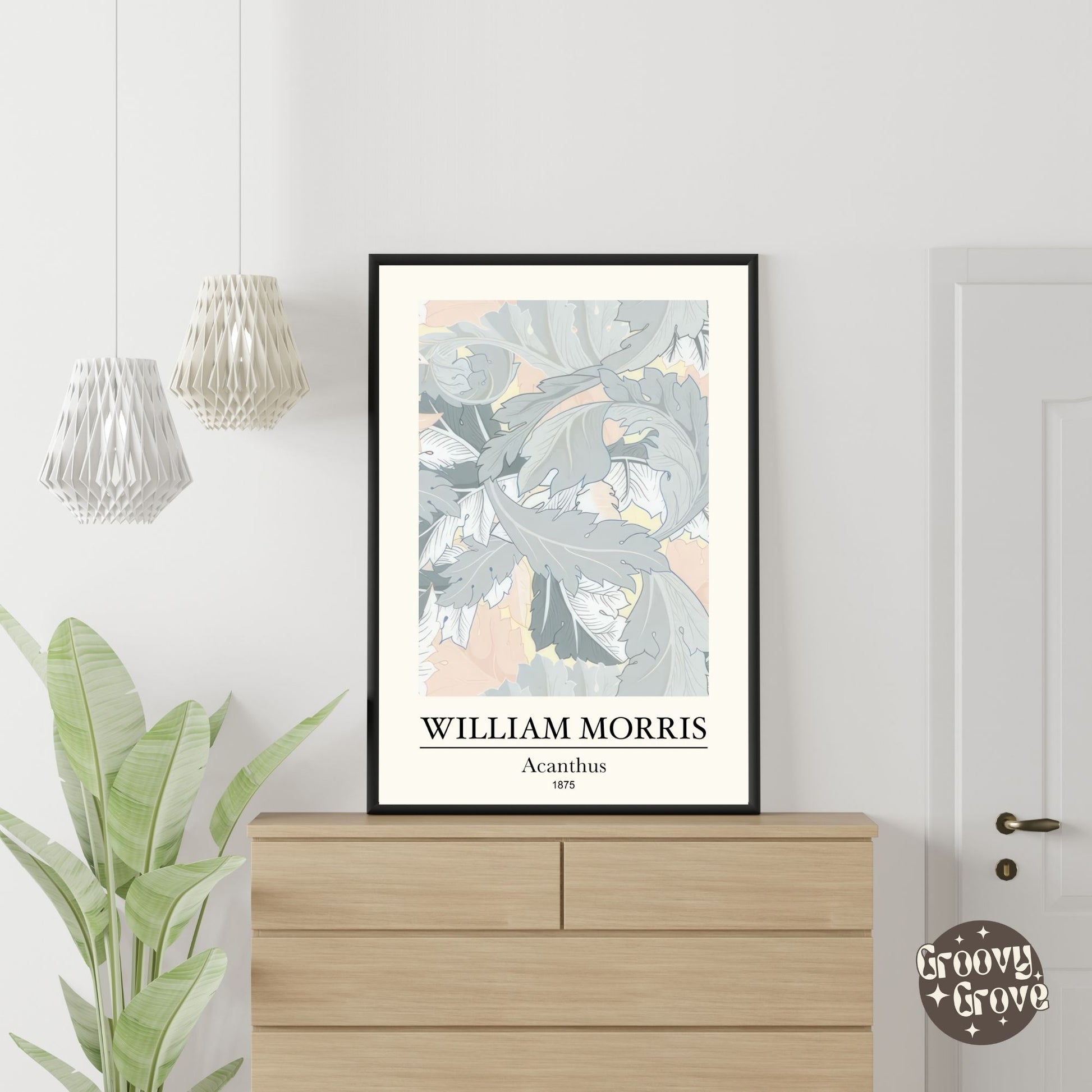 Acanthus 1875 William Morris Poster - GroovyGrove