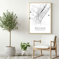 Altoona Pennsylvania City Map Poster - GroovyGrove