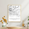 Independence Missouri City Map Poster - GroovyGrove