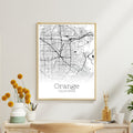 Orange California City Map Poster - GroovyGrove