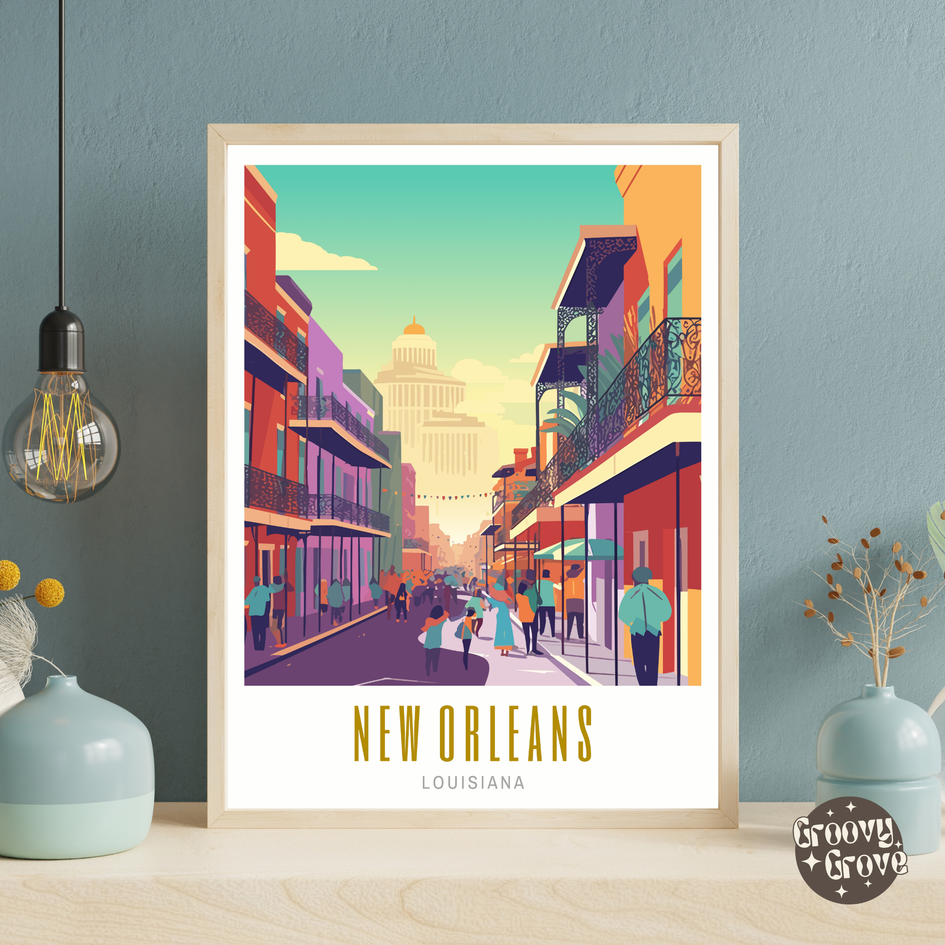 New Orleans Louisiana Poster - GroovyGrove