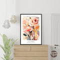 June Birthday Flower Market Poster - GroovyGrove