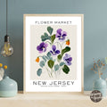 New Jersey Flower Market Poster - GroovyGrove