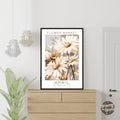 April Birthday Flower Market Poster - GroovyGrove