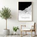 Cleveland Ohio City Map Poster - GroovyGrove