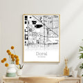 Doral Florida City Map Poster - GroovyGrove