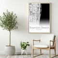 Boynton Beach Florida City Map Poster - GroovyGrove