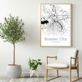 Bossier City Louisiana Map Poster - GroovyGrove