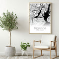 Bayonne New Jersey City Map Poster - GroovyGrove