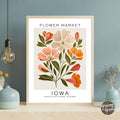 Iowa Flower Market Poster - GroovyGrove