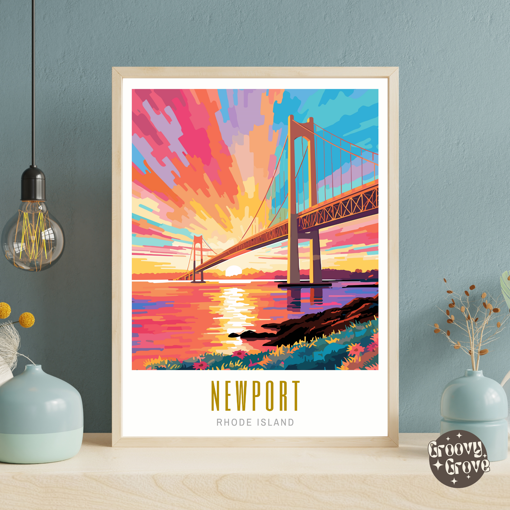 Newport Rhode Island Poster - GroovyGrove