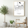 Casper Wyoming City Map Poster - GroovyGrove