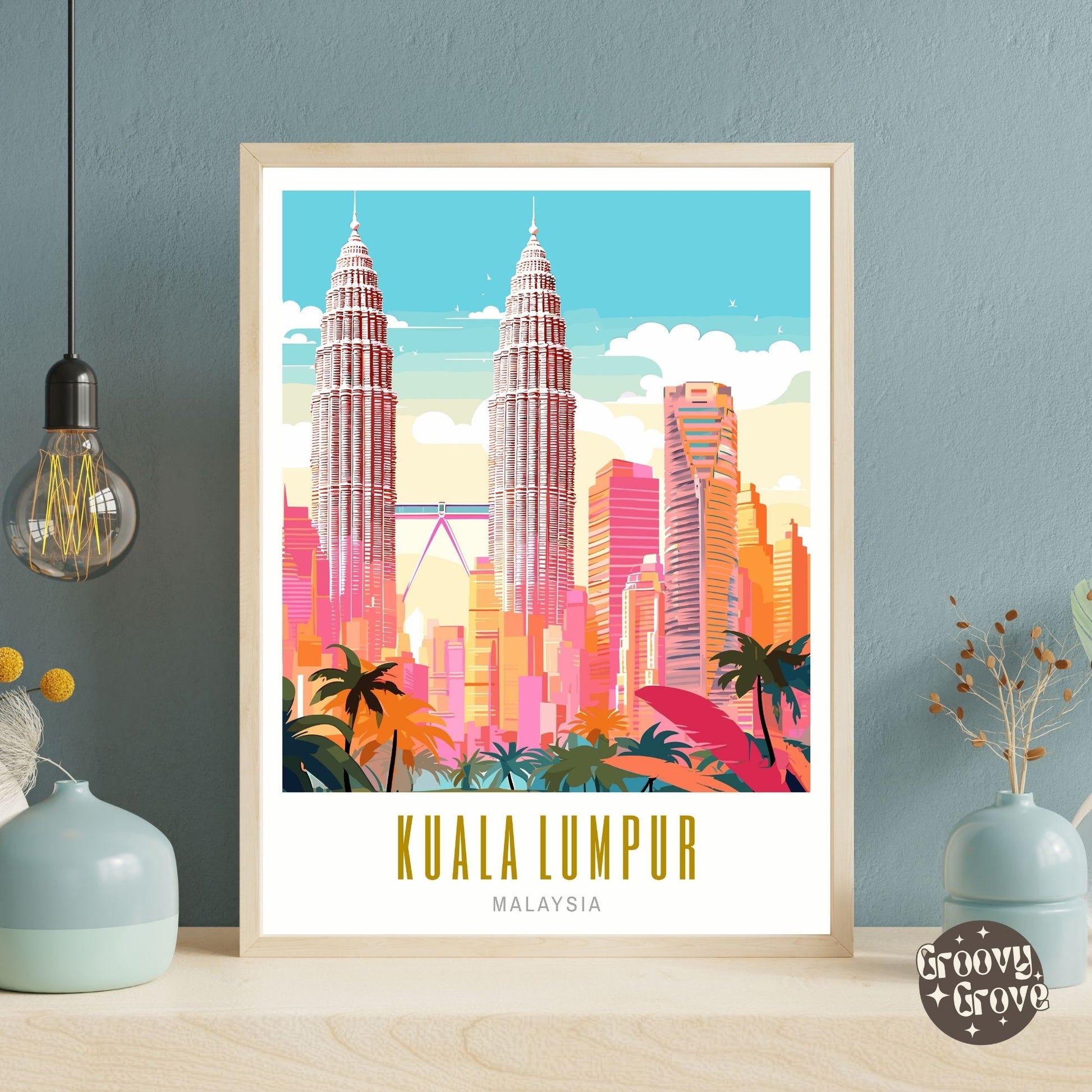 Kuala Lumpur Malaysia Poster - GroovyGrove