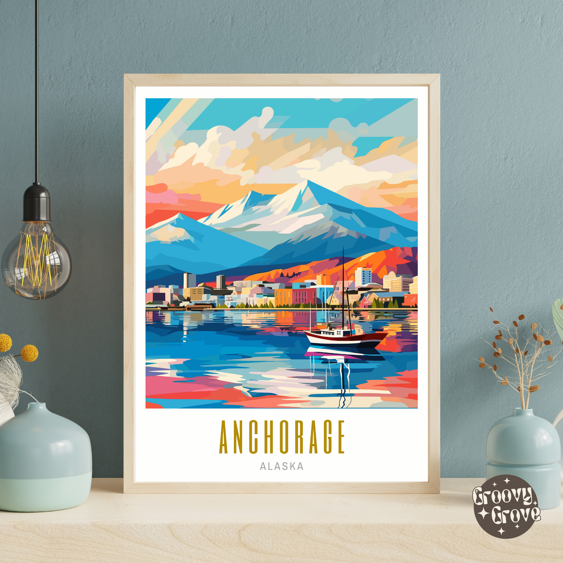 Anchorage Alaska Poster - GroovyGrove