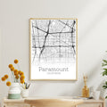 Paramount California City Map Poster - GroovyGrove