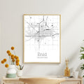 Enid Oklahoma City Map Poster - GroovyGrove