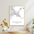 Henderson Nevada City Map Poster - GroovyGrove