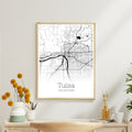 Tulsa Oklahoma City Map Poster - GroovyGrove