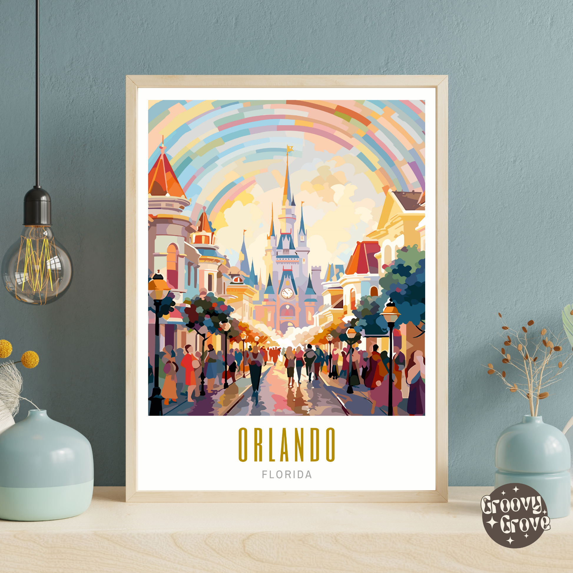 Orlando Florida Poster - GroovyGrove