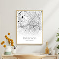 Paterson New Jersey City Map Poster - GroovyGrove