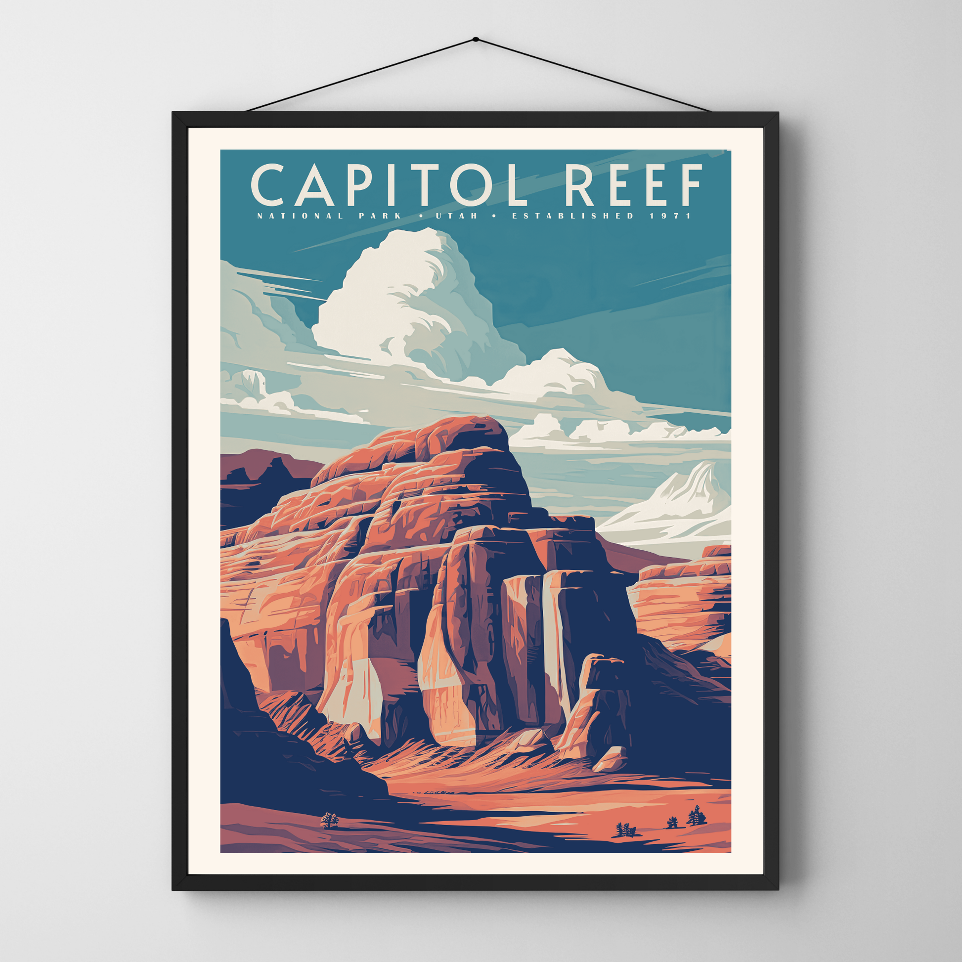 Capitol Reef National Park Vintage Poster - GroovyGrove