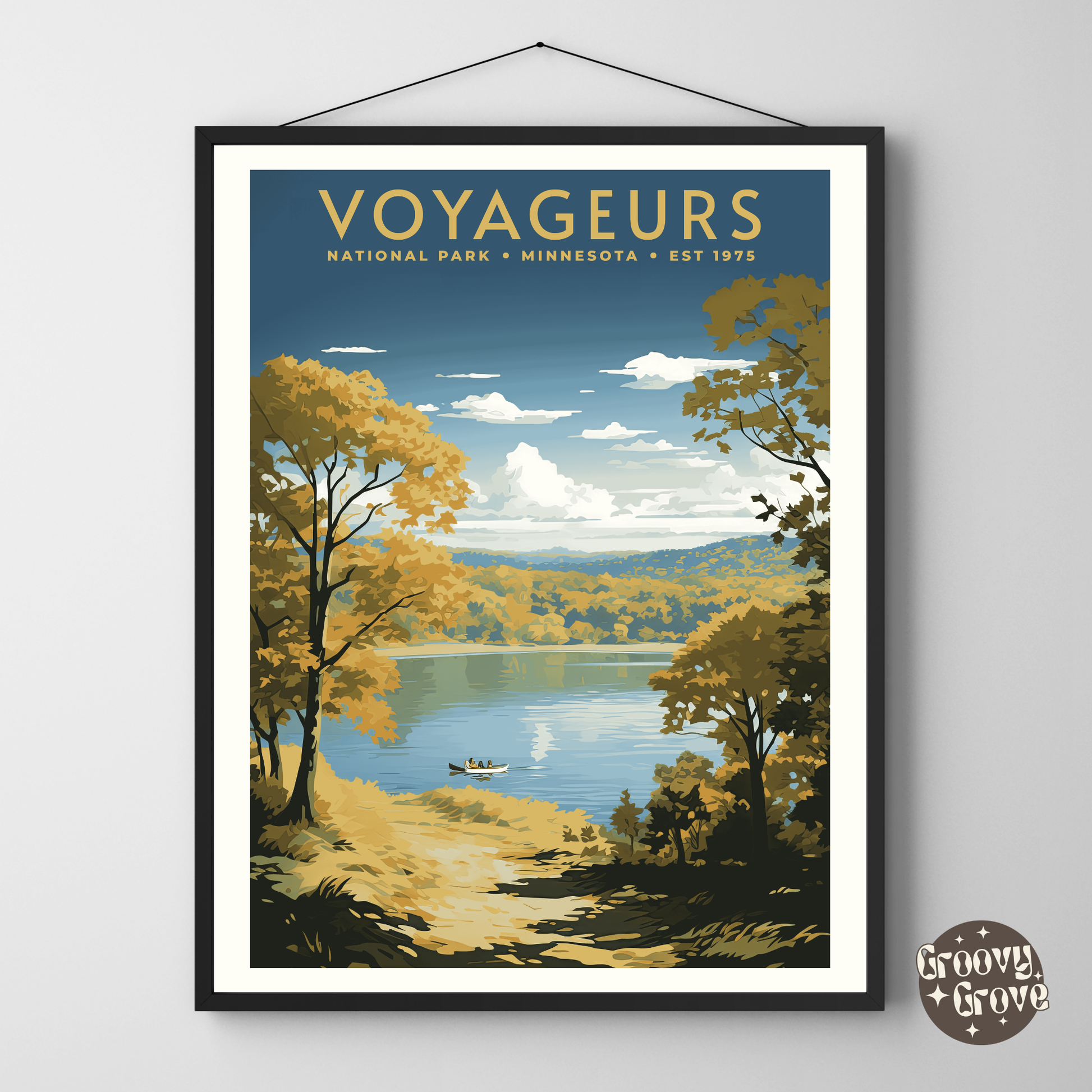 Voyageurs National Park Vintage Poster - GroovyGrove